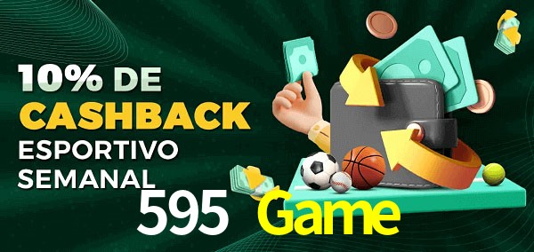 10% de bônus de cashback na 595 Game